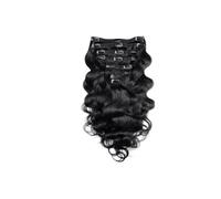 Clip dans les extensions de cheveux cheveux humains pince brésilienne de vague de corps en 8 pièces/ensemble pince de couleur noire naturelle Ins cheveux Remy 10-26 pouces, 120 g/ensemble Installation