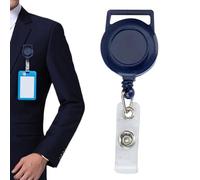 Clip de badge de travail rétractable,Clip de bobine porte-badge d'identification | pour cartes de visite, clip portable élastique pour enseignants, travailleurs, infirmières, perdu