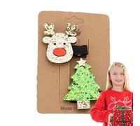 Clip de bec de Noël, décorations de clip de bec de Noël | Outil classique pour coiffer les éléments de Noël pour les fêtes d'amis, événements de festivals, vêtements quotid