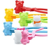 Clip De Boule De Neige - Jouet De Neige En Forme D'ours De Dessin De Bricolage | ABS Snowball Maker, Cartoon Snowball Clip, Outil De Créateur De Boules De Neige Avec Poignée Pour Les Combats À Boule D