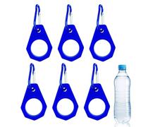 Clip de bouteille d'eau pour sac à dos, boucle de bouteille d'eau - Clip de ceinture de bouteille d'eau | Support de boucle de boisson en silicone portable set de 6 pour le cyclisme de