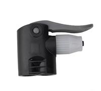 Clip de buse à air pour pompe de gonflage de vélo avec adaptateur de buse US vers UK conçu pour les vélos avec construction en PVC pour gonfler l'air (noir + gris)