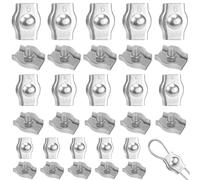 Clip de câble en acier unique, clip de fixation en acier inoxydable 304, clip de câble pour fixer l'auvent du tendeur de câble (M4, M5, M6)