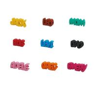 Clip de câble personnalisable 3D avec nom imprimé pour câble USB pour iPhone et chargeur Android (B 2PC)