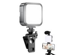 Clip de caméra Lumière LED - Lampe Flexible avec Pince, Mini Anneau pour tablettes | Source vidéo adaptée aux Voyages, éclaircisseur de Bureau montable, lumière de Streaming dimmable, Photographie de