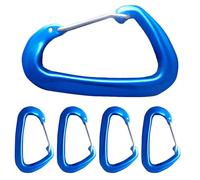 Clip de carabiner - 5 pièces d crochet de printemps en forme de petits carabiners | Accessoires de camping polyvalents Boucle en aluminium pour la randonnée, l'escalade, le verrouillage rebondissant a