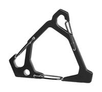 Clip de carabiner : crochet d'engrenage robuste pour utilisation en plein air, connecteur sécurisé à lien rapide | Carabinateur triangulaire en acier inoxydable pour outils, gréement, camping