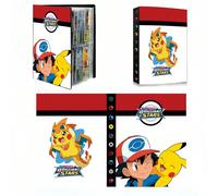 Clip de carte Pokémon Pikachu Mewtwo, avec un design zippé en PU, est un album de rangement de cartes exquis. Ce grand album de pochettes de cartes / support de jeu de cartes à collectionner (TCG) / a