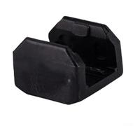 Clip de chaîne de courroie de convoyeur pour machine de bande de bord Construction en caoutchouc nylon amélioré Noir Unité unique Réduction des vibrations Stable Atelier industriel