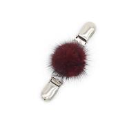 Clip de châle en forme de sphère de fourrure moderne, Clip de châle de modestie élégant, bijoux de protection de pull avec des designs de sphère en peluche pour femmes, broche de rassemblement social