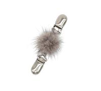 Clip de châle en forme de sphère de fourrure moderne, Clip de châle de modestie élégant, bijoux de protection de pull avec des designs de sphère en peluche pour femmes, broche de rassemblement social