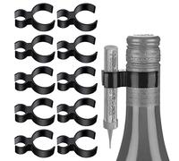 Clip de Champagne Attache Bouteille - Support De Bouteille pour Cierges, 10 PCS pour Mariage et Fête d'Anniversaire