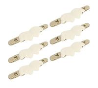 Clip de Cinch, 10 Pièces Pince de Cinch Pinces à Vêtements en Forme de Bec de Canard Accessoire de Support de Boucle pour Châle à Bretelles (Aile blanche)