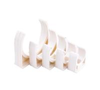 Clip de conduite d'eau, Tube d'irrigation de jardin à pince en PVC blanc, 2~50 pièces, 20 50mm(5 Pieces,Size 32mm)