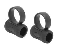Clip de contrôle de baguette de batterie, poignée auxiliaire de baguette de batterie 2 pièces en silicone ABS noir - Prise en main sécurisée confortable Installation facile Idéal pour la pratique et