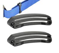 Clip De Correa Mochila para Cintas, DOS Piezas Hebilla Final Correas Ligera Y Resistente Al, Accesorios Buceo Mochilas Cinturones, Clips Cintas -, Accessoires Cinturones, Noir (Large), voir