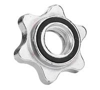 Clip de cou curling - Lot de 2 écrous hexagonaux pour haltères et vis de rechange | Colliers de serrage sécurisés pour barres de fitness, haltères et haltères pour des entraînements en toute sécurité