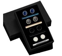 Clip de cravate de commerce pour hommes ensemble de bouffées de poinçonnage goutte à goutte