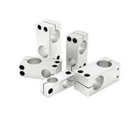 clip de fixation de colonne en aluminium Bloc de fixation croisé pilier connecteur, joint réducteur même diamètre(5-5mm)