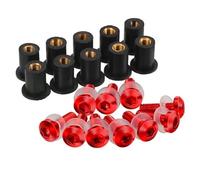 Clip de Fixation des boulons de carénage Kit 10 Vis Pare-Brise 5 Mm pour Y&amaha pour Xmax 300 2017-2023(Rosso)