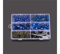 Clip de Fixation des boulons de carénage Kit 201 Boulons Carénage Motos pour Y&amaha YZF 600 1000 R1 R6 R3 R15 R25 pour T-Max 530 500(Blu)