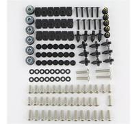 Clip de Fixation des boulons de carénage Kit Complet Boulons Clips Carénage Motos pour Y&amaha YZF600R pour YZF-R6 R6 R6S YZF1000R YZF750R(Argent)