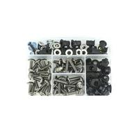 Clip de Fixation des boulons de carénage Kit Vis Boulons Carénage Moto pour Suzuki pour RGV 250 VJ22 1991-1998(Titanium)