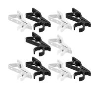 Clip de Fixation du Micro Cravate Ey-j02a, Lot | Noir 8,5mm et Blanc 6mm, Plastique Métal, pour Revers Chemise et Appels Zoom