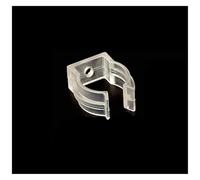 Clip de fixation for éclairage circulaire LED T5 T6 T8, boucle en plastique, support de connecteur blanc transparent, accessoires for tube en silicone(T6 Transparent,100PCS)