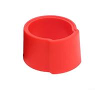 Clip de fixation ligature en silicone pour embouchure de saxophone compatible avec instruments alto, soprano et ténor (rouge)