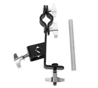 Clip de Fixation pour Clochette, Support de Cymbale Noir en Fer | Équerre Charge Lourde, Alliage de Zinc, Installation Facile, pour Batterie et Cymbale, Accessoire Musical