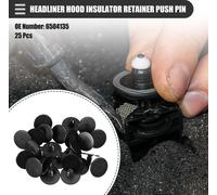 Clip de fixation pour isolant de capot de doublure de toit, pour Dodge pour Ram 2500 2003-2009, Plastique, No.6504135, Noir, 25 pièces