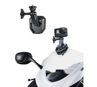Clip de fixation pour pare-brise de moto, pince à dégagement rapide pour pare-brise de moto DJI Osmo Action 6/Osmo Nano/Osmo 360/Action 5 4, Hero 13 12 11 10 9 8, compatible avec Insta 360 X5 X4