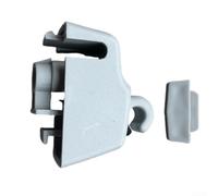 Clip de fixation pour pare-soleil de style OEM pour Porsche 4L0859562 4L0859561 - Fixation intérieure de toit pour montage de visière côté conducteur ou passager (gris)