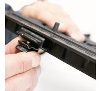 Clip de fixation pour profilé de finition clipsable (Sac de 8 unités) - JOUPLAST