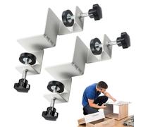 Clip de fixation rapide à angle droit | 2 pinces d'angle pour le travail du bois | Outil de serrage en forme de T | Pinces d'angle | Pince à angle droit | Mâchoire pivotante réglable pour cadre photo