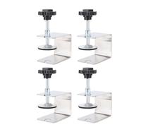 Clip de Fixation Tiroir U en Acier Inoxydable, Lot de 4 Pièces, Pinces pour Installation de Panneaux Avant, Outil de Menuiserie Durable - Résistant à la Rouille, Ajustement