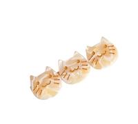 Clip de frange à motif de chat mignon, clip monobloc polyvalent, clip latéral, accessoire for cheveux(Colorful beige)