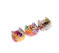 Clip de frange à motif de chat mignon, clip monobloc polyvalent, clip latéral, accessoire for cheveux(Colorful)