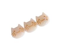 Clip de frange à motif de chat mignon, clip monobloc polyvalent, clip latéral, accessoire for cheveux(Colorful white)