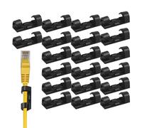 Clip de gestion de câble - Organisateur cavis autocollant de 20 pièces, support pour une tenue forte, gestion de bureau | Serre-câbles adhésifs sécurisés pour câbles d'ordinateur TV Home Of