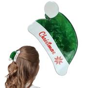 Clip de griffe de chapeau de Noël pour femmes,Clip de griffe de chapeau de Noël mignon | Pinces à cheveux pour femmes en forme de chapeau de dessin animé pour Noël | Pinces à mâchoires tendance saison