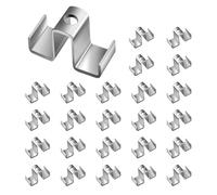 clip de grille - Clip de selle de 1,14 pouces, crochets de jonction de grille réglables, clips de selle de gille en acier au carbone de 25 pièces pour vis de fixation | Quincaillerie flexible résista