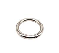 Clip de joint torique à ressort for porte-clés, sac à main, ceinture et bagages - Alliage de zinc, finition galvanisée, 1 pièce(Silver,25mm)