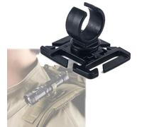 Clip de Lampe Torche en U et Porte-Tuyau d’Hydratation pour Sac à Dos | Fixation Rotative à 360° sur Sangle, Module à Dégagement Rapide pour Randonnée, Camping, Voyage et Plein Air