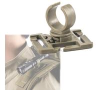 Clip de Lampe Torche en U et Porte-Tuyau d’Hydratation pour Sac à Dos | Fixation Rotative à 360° sur Sangle, Module à Dégagement Rapide pour Randonnée, Camping, Voyage et Plein Air