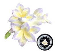 Clip de l'éventurant de l'air de la voiture de fleurs, Flower Vo Voter Air Fraineur,Freesia Air Outlet Frainer Clip | Éliminateur des odeurs pour la salle de bain, décorations de parfum de