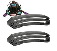 Clip De Liaison De Sangles - Paire De Clips Terminaux Pour Sangles Légères Et, Fermeture Antidérapante À Fixation Rapide, Matériel D'alimentation Pour Résistant à La | P, Noir