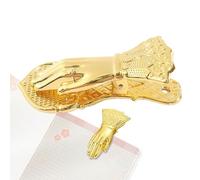 Clip de livre à main de Lady - Clip de carnet en métal doré, signets décoratifs | Pince de journal indésirable 3D pour les étudiants, cahiers d'accessoires, planificateurs, matériel de lecture, bureau