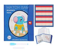Clip De Livre En Bois Montessori, Jeu De Correspondance, Puzzle De Maths Magnétique, Pensée Logique, Jouets D'aide À L'enseignement De La Maternelle